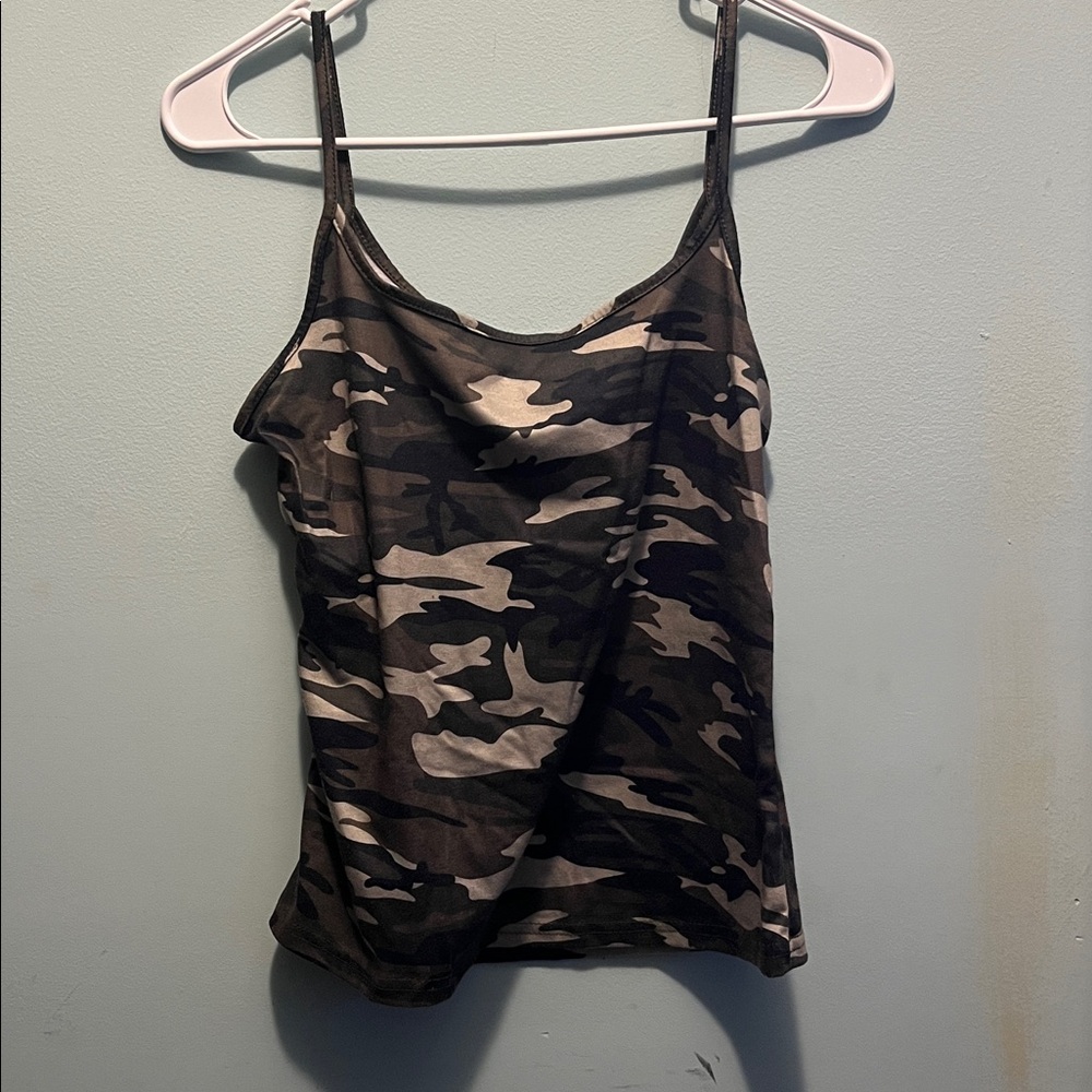 Camo Print Tank Top